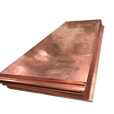 Vente à chaud Rouge pur 4x8 99,9% Plaque de cuivre C10700,C10100 Plaques de cuivre solide pour la construction