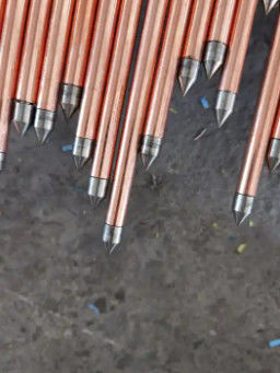 Haute conductivité de la tige de mise à la terre en cuivre 0.1-50 mm ou taille personnalisée pour le système de mise à la terre