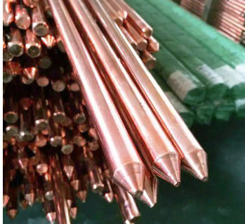 Haute conductivité de la tige de mise à la terre en cuivre 0.1-50 mm ou taille personnalisée pour le système de mise à la terre