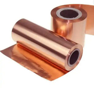 Coil de crêpe 0.1mm 0.2mm 0.3mm épaisseur cuivre rouge 99.9% Pure cuivre ruban adhésif pour électrique